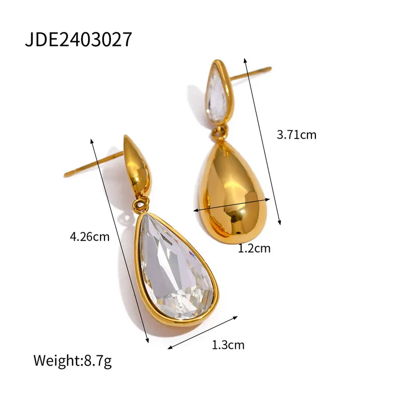 Miss Match Water Droplets Earring