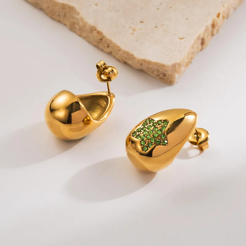 Star Water Droplet Drop Earring