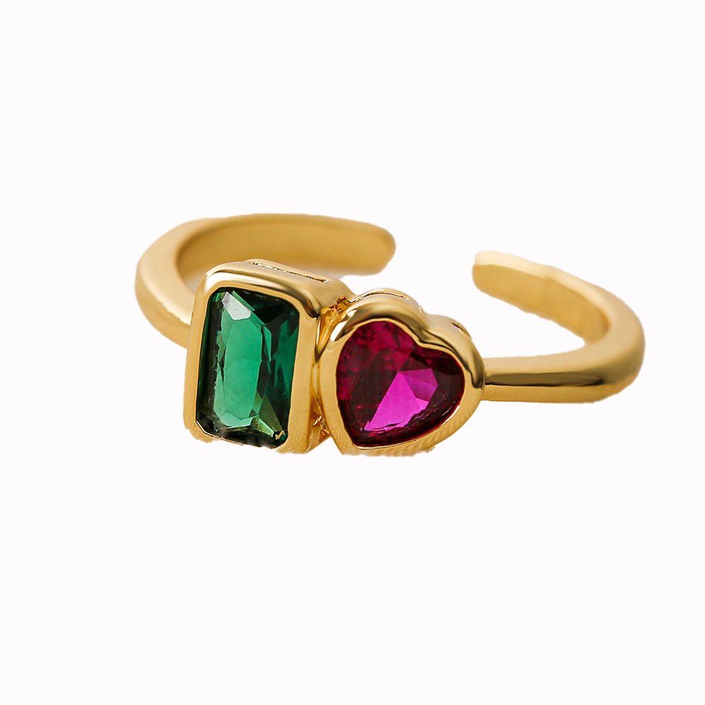 Shiny Loving Heart Cubic Zircon Ring