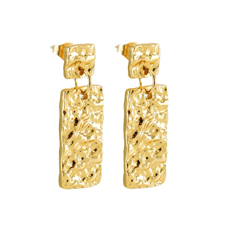 Rectangular Shaped Drop Earring