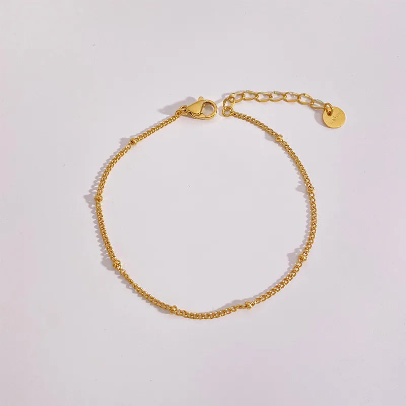 Simple Beaded Anklet