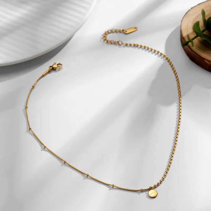 Round Lucky Pendant Necklace