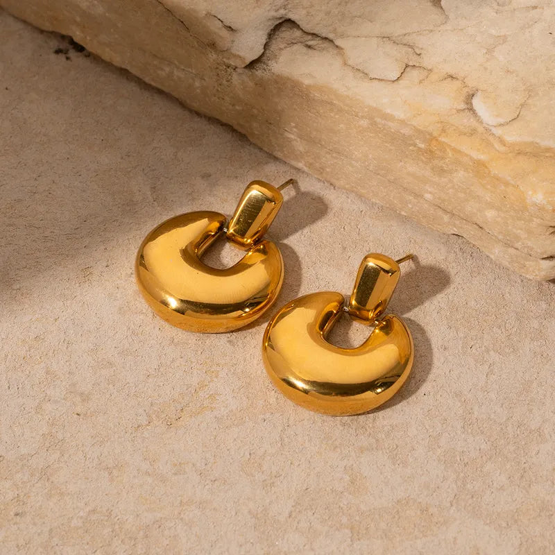 IG Style Round Drop Earring