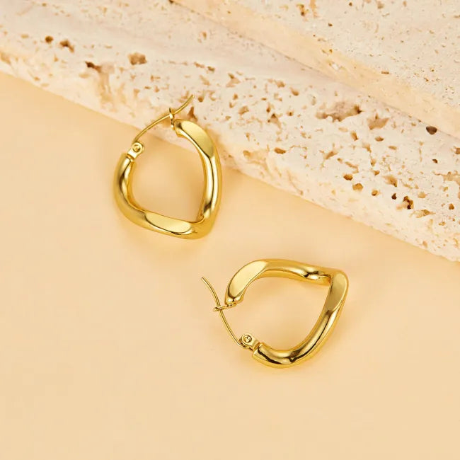 Chunky Irregular Hoop Earring