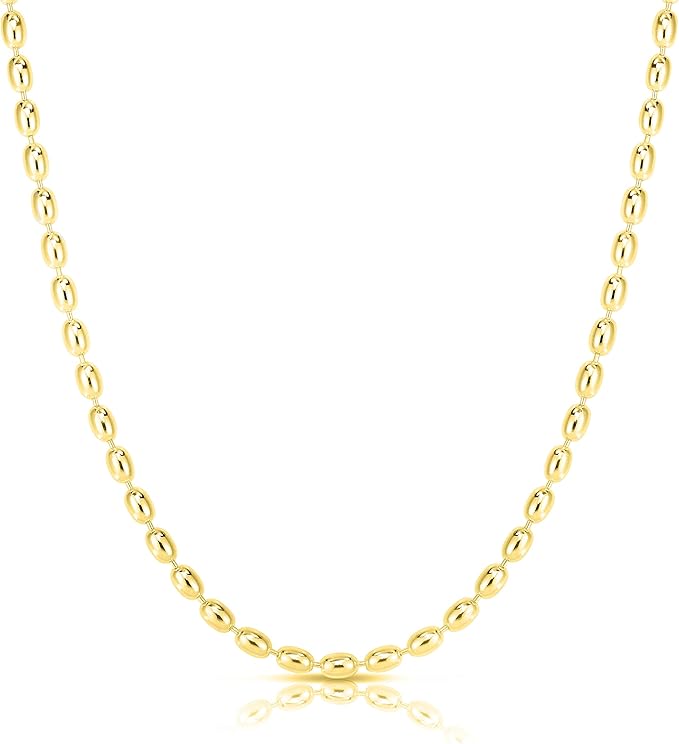 Oval Shape Beaded Chain