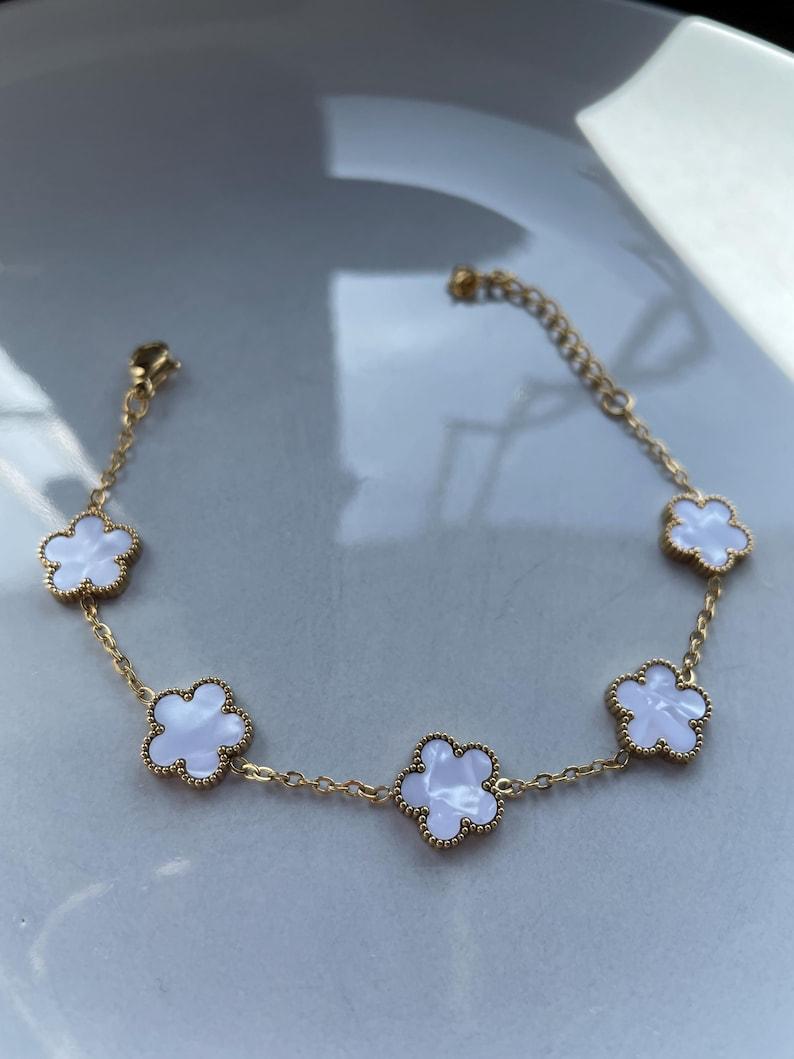 Double-sided Four-Leaf Clover Bracelet