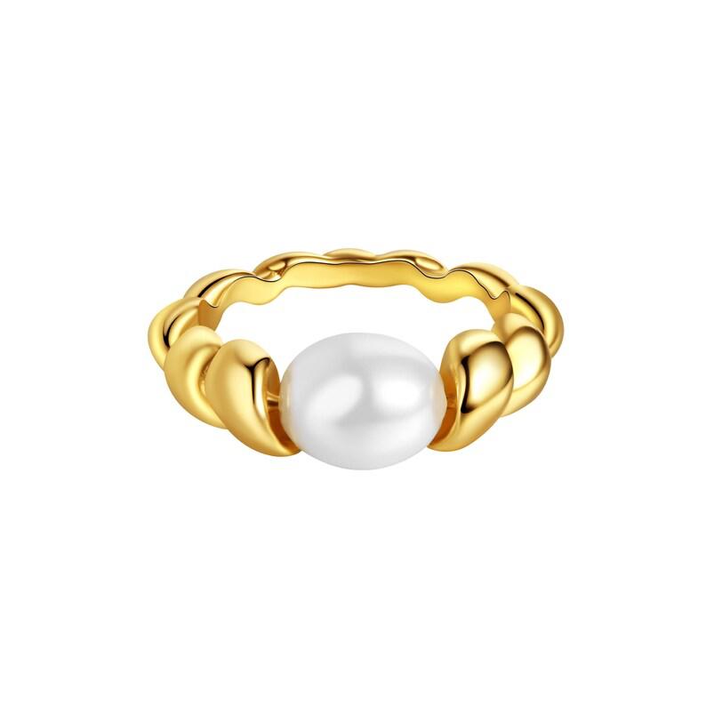 Pearl Croissant Ring