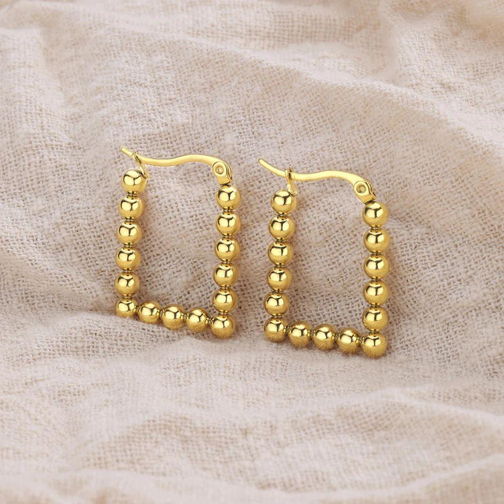 Rectangle Beaded Earring