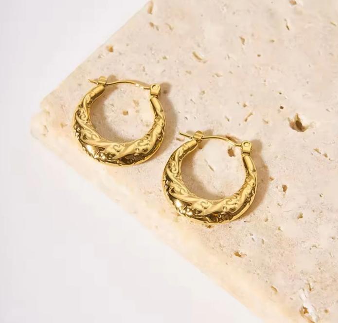 Vintage Style Hoop Earring