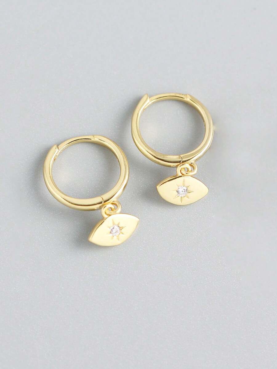 Evil Eye Mini Hoop Earring