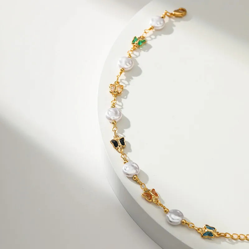 Butterfly Harmony freshwater Pearl Bracelet