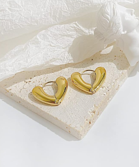 Amour Heart Hoop Earring