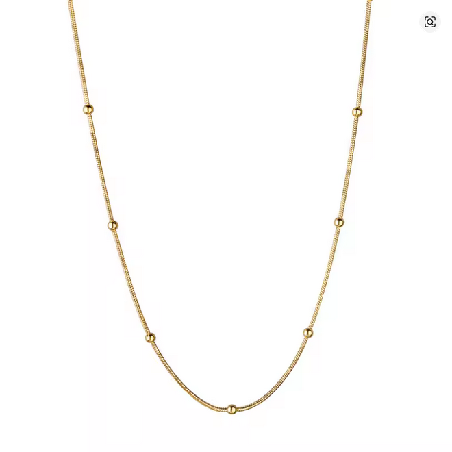 Round Bead Snake Bone Chain