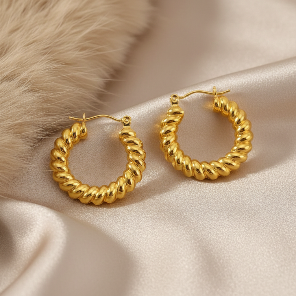 Round Twisted Hoops