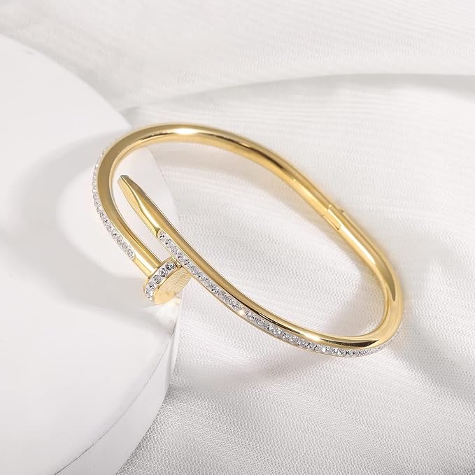 Cuff Nail Bangle Bracelet