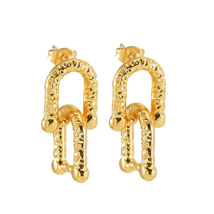 U Shape Drop Earring