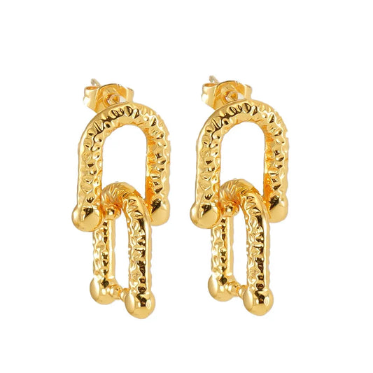 U Shape Drop Earring