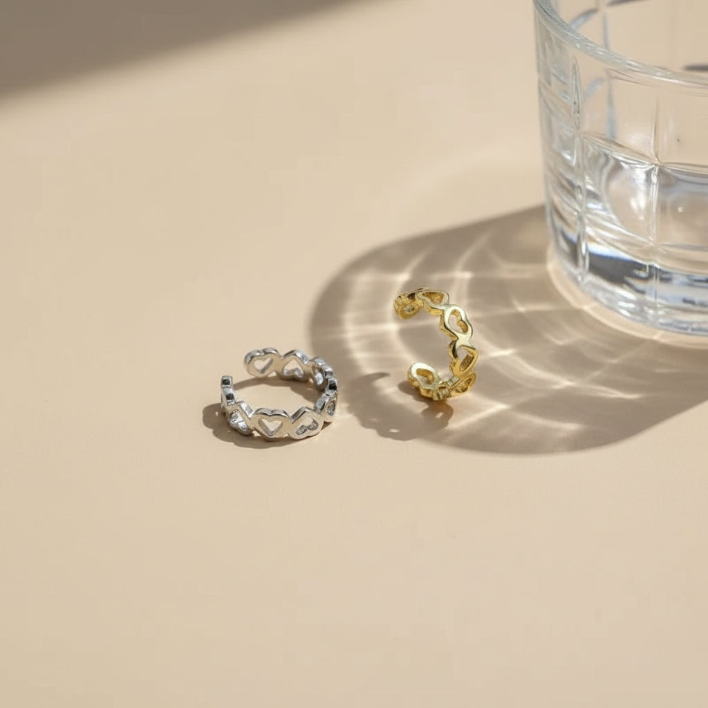 Heart Glow Ear Cuff