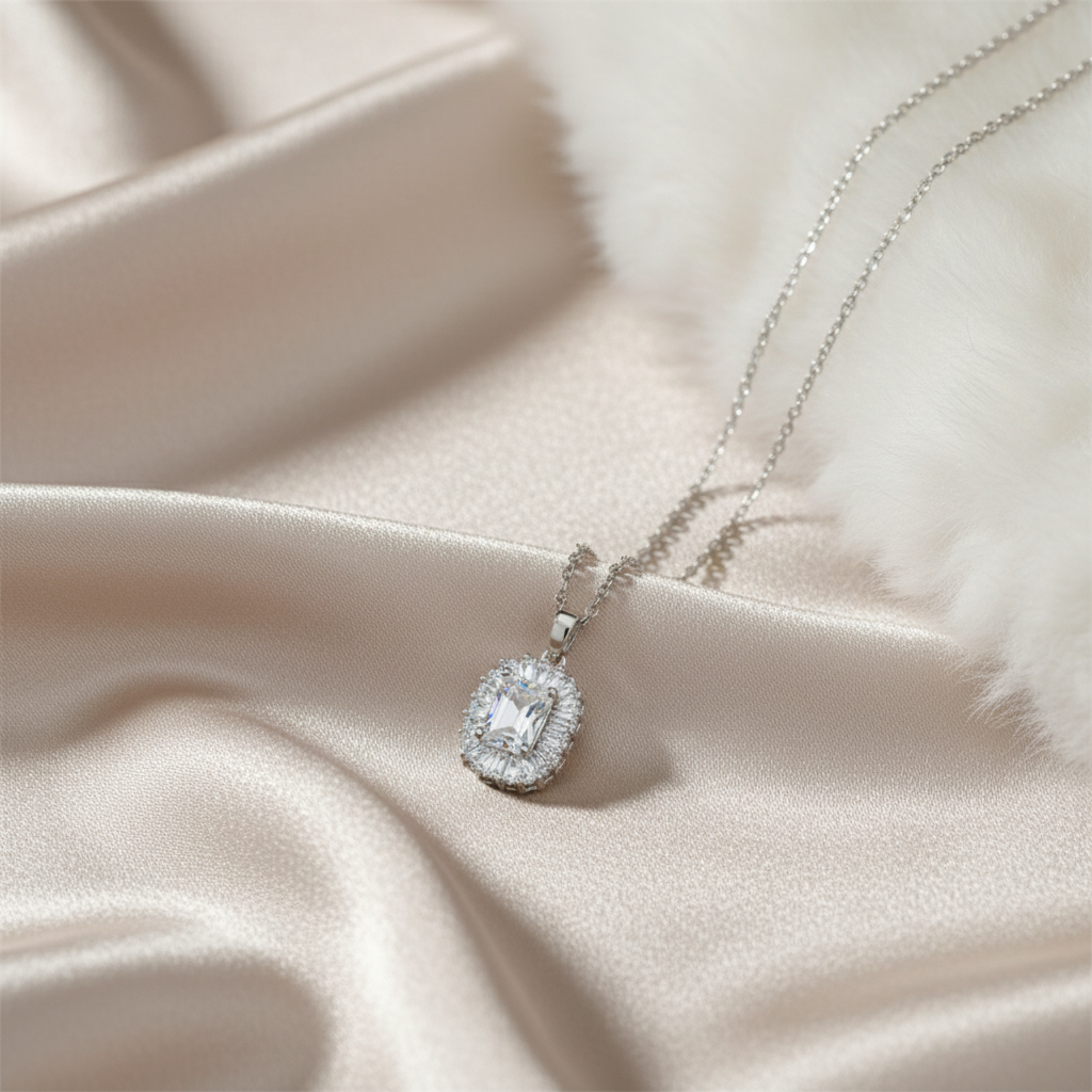 Oval Crystal Necklace