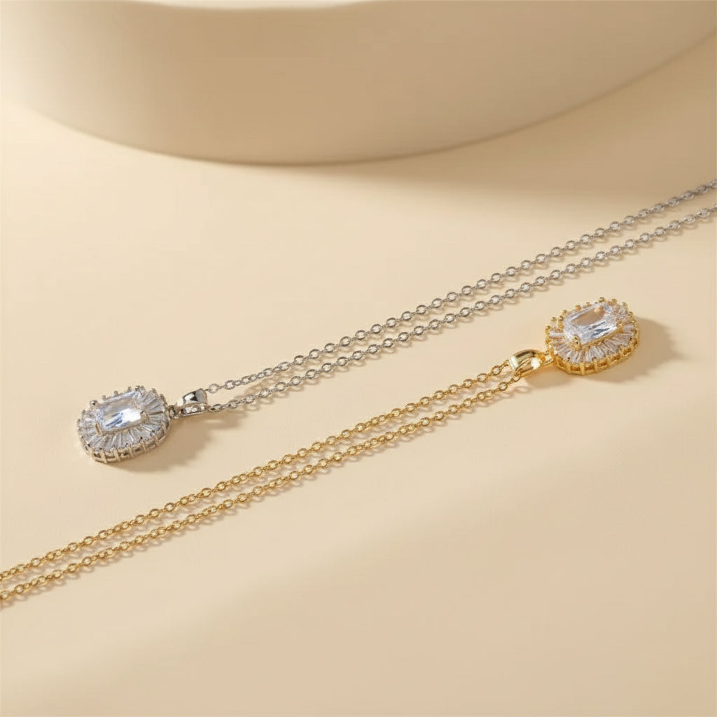 Oval Crystal Necklace