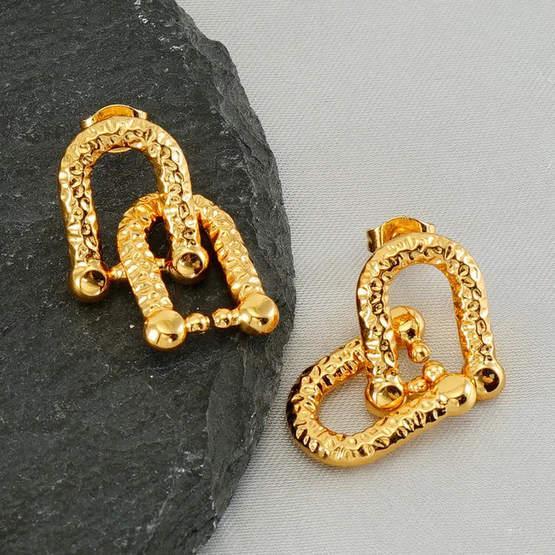 U Shape Drop Earring