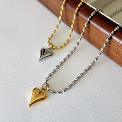 Solid Heart Shape Necklace