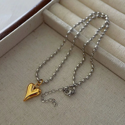 Solid Heart Shape Necklace