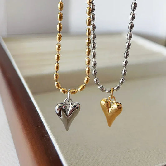Solid Heart Shape Necklace