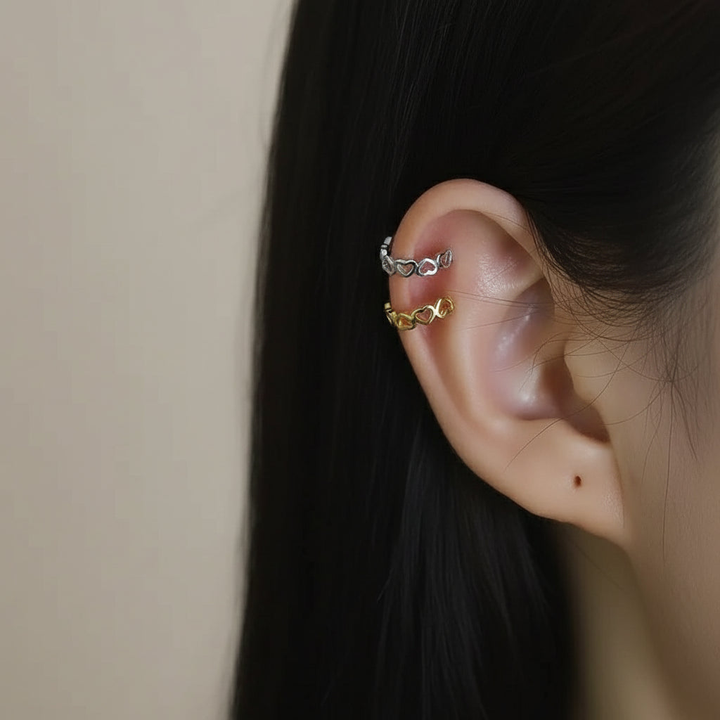 Heart Glow Ear Cuff