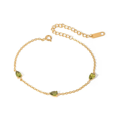 Three Heart Chain Bracelet