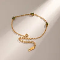 Three Heart Chain Bracelet