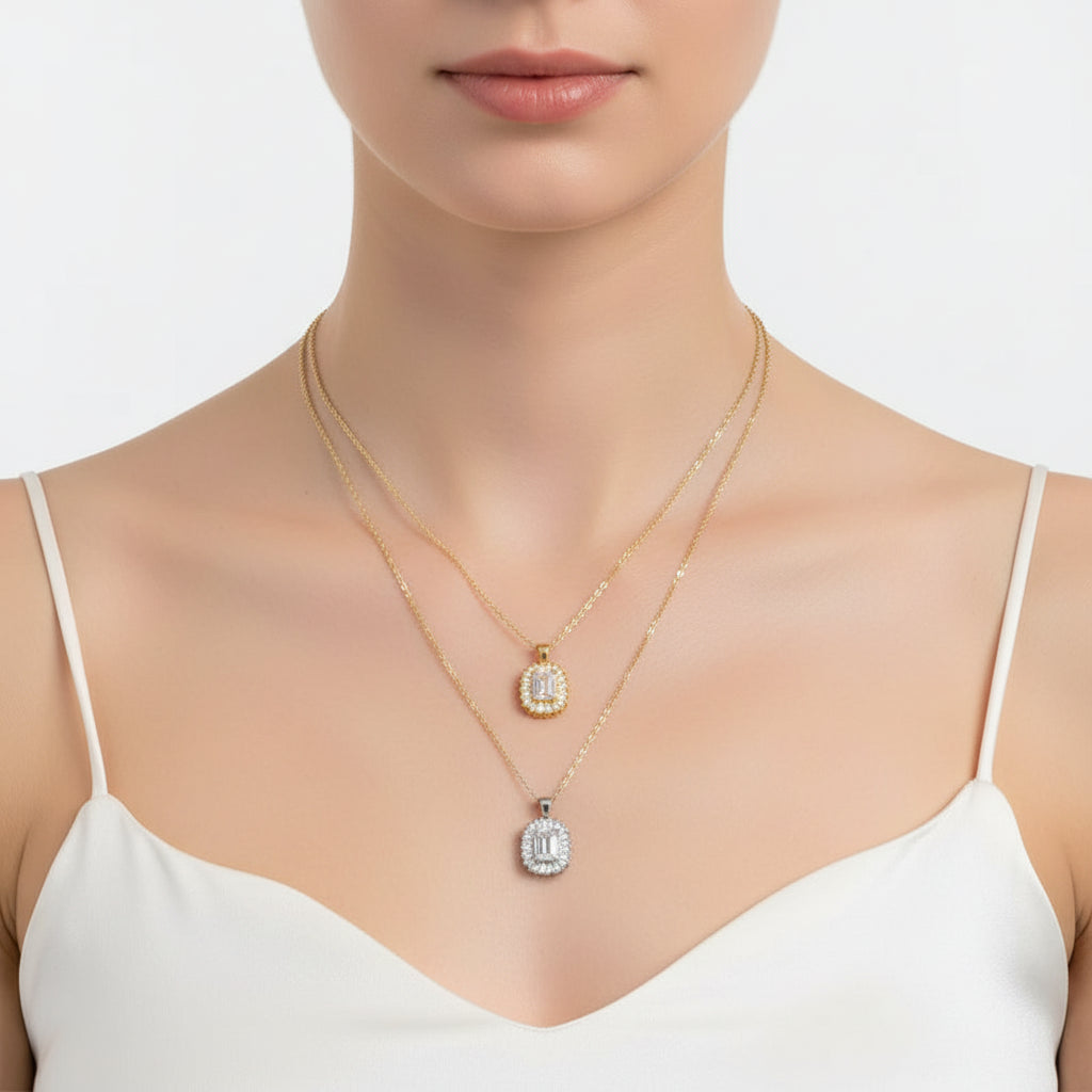 Oval Crystal Necklace