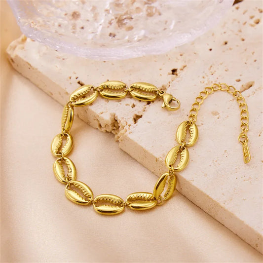 Hollow Shell Chain Bracelet