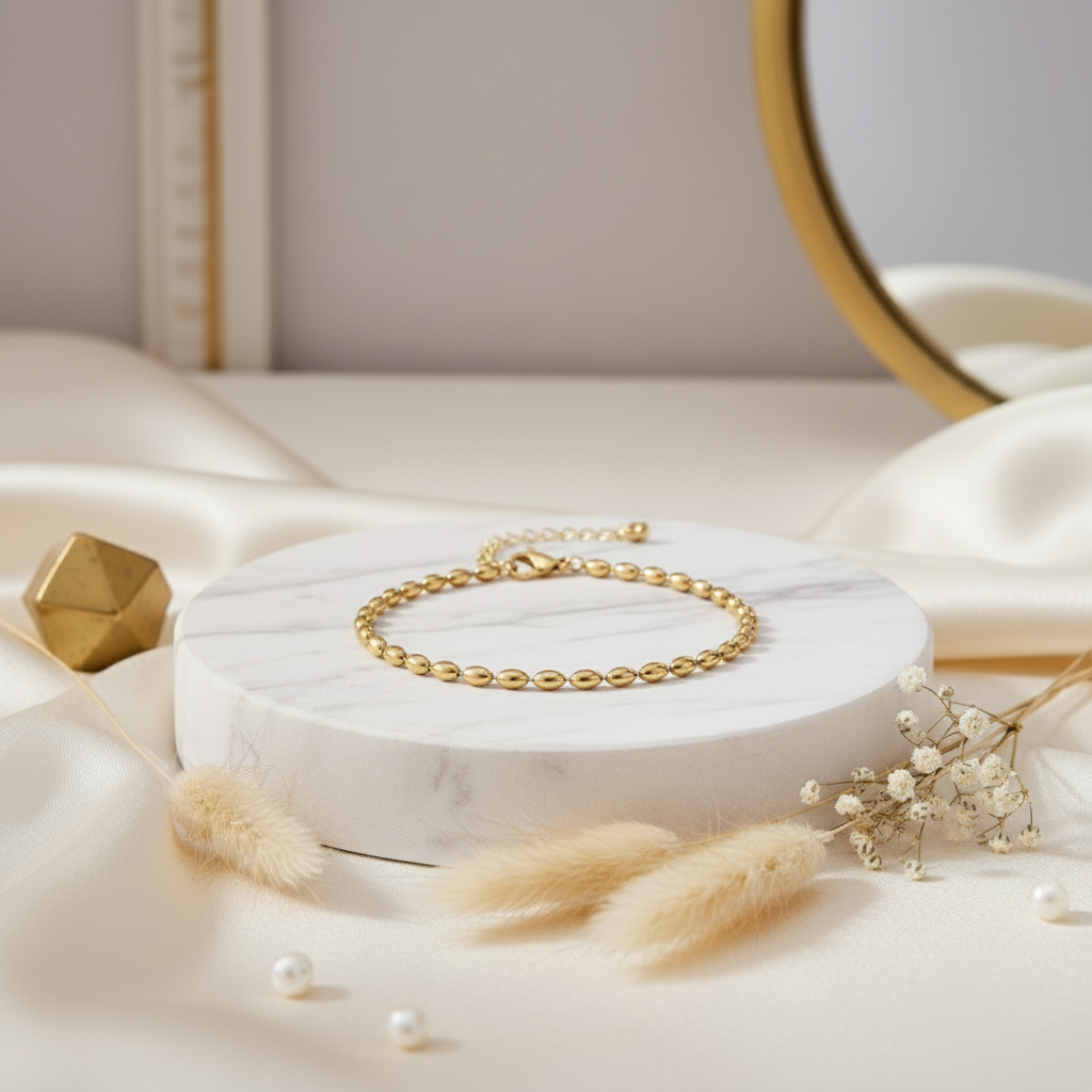 Oval Bead Luxe Bracelet