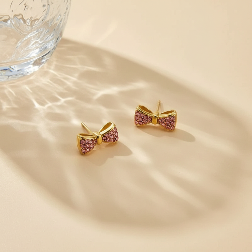 Bow Zircon Studs