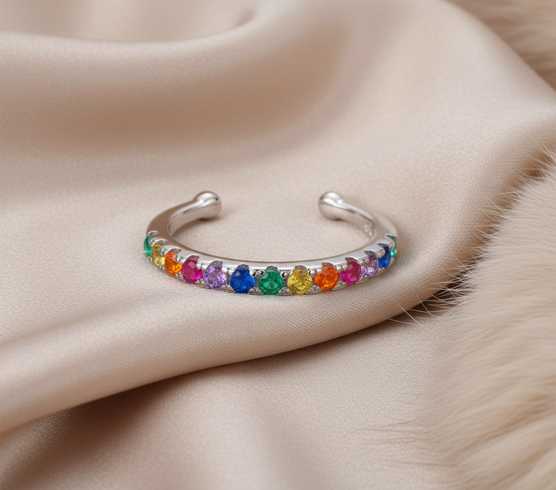 Rainbow Ear Cuff