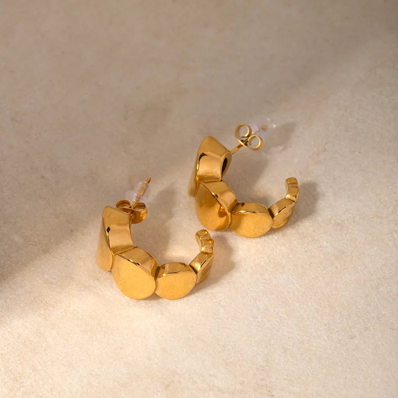 Gold-Tone Stud Earrings