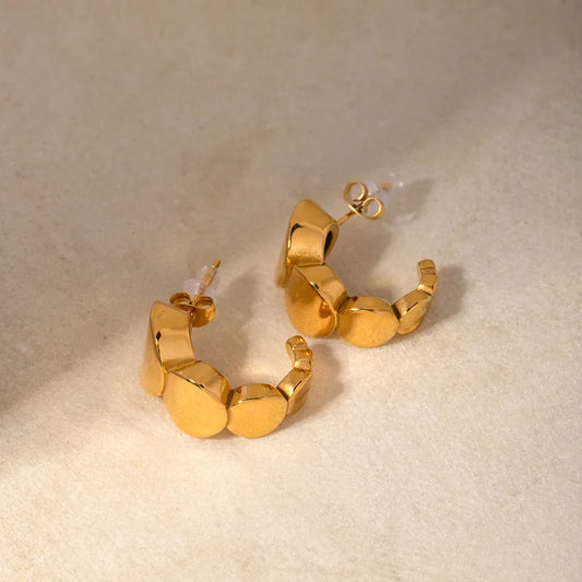 Gold-Tone Stud Earrings