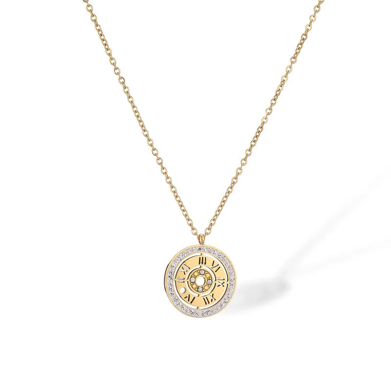 Roman Numeral Pendant Necklace