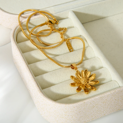 Flower Shape Pendant Necklace