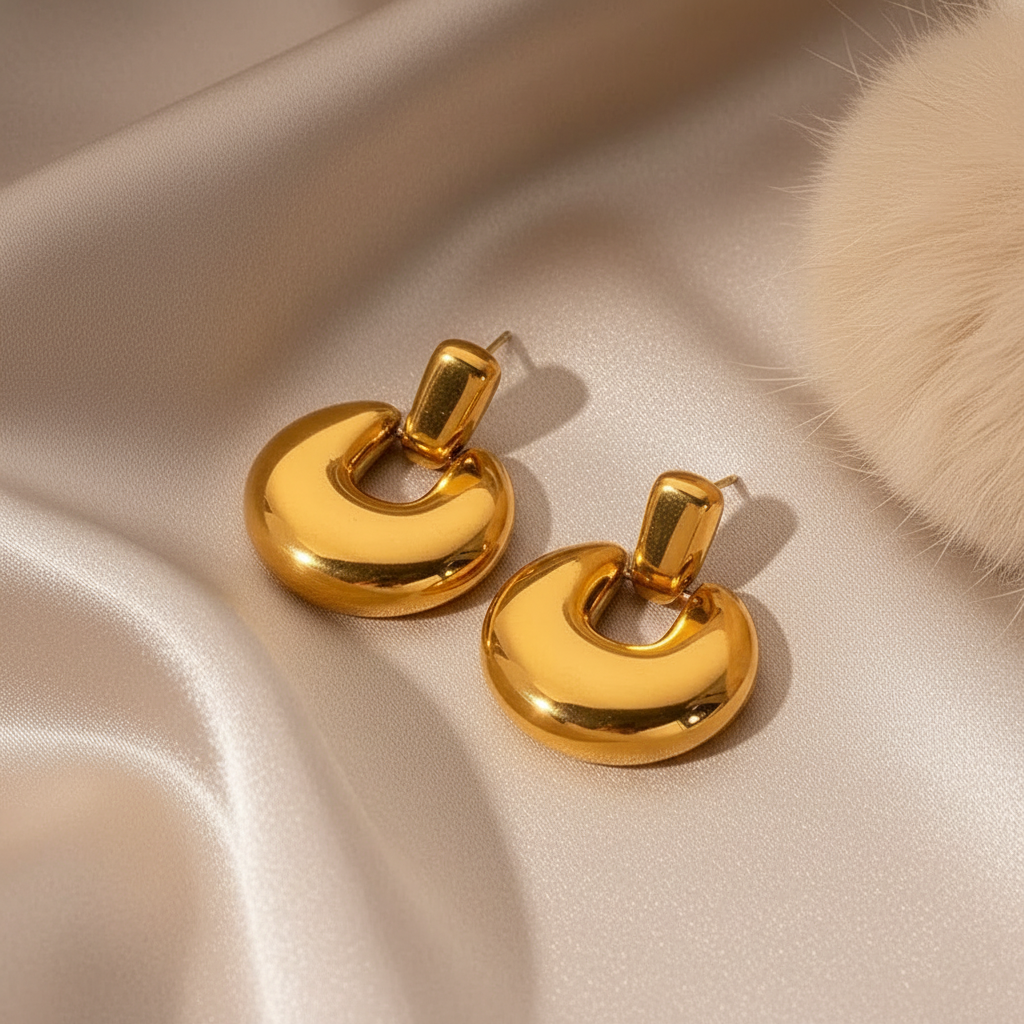 IG Style Round Drop Earrings