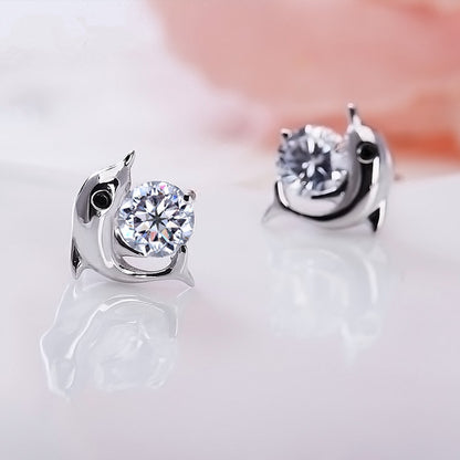 Dolphin Stud Earrings