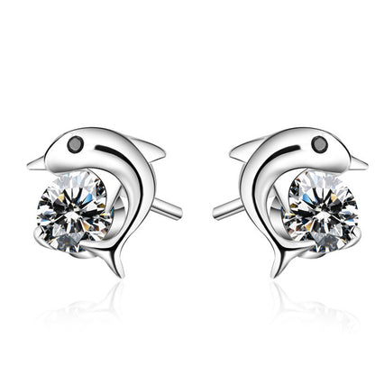 Dolphin Stud Earrings