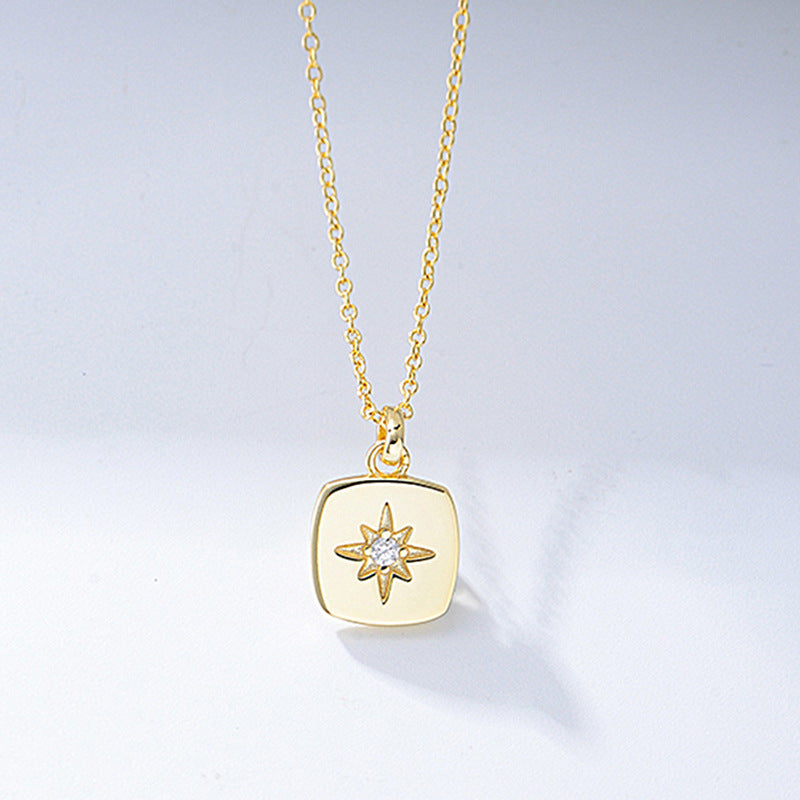 Square Star Pendant Necklace