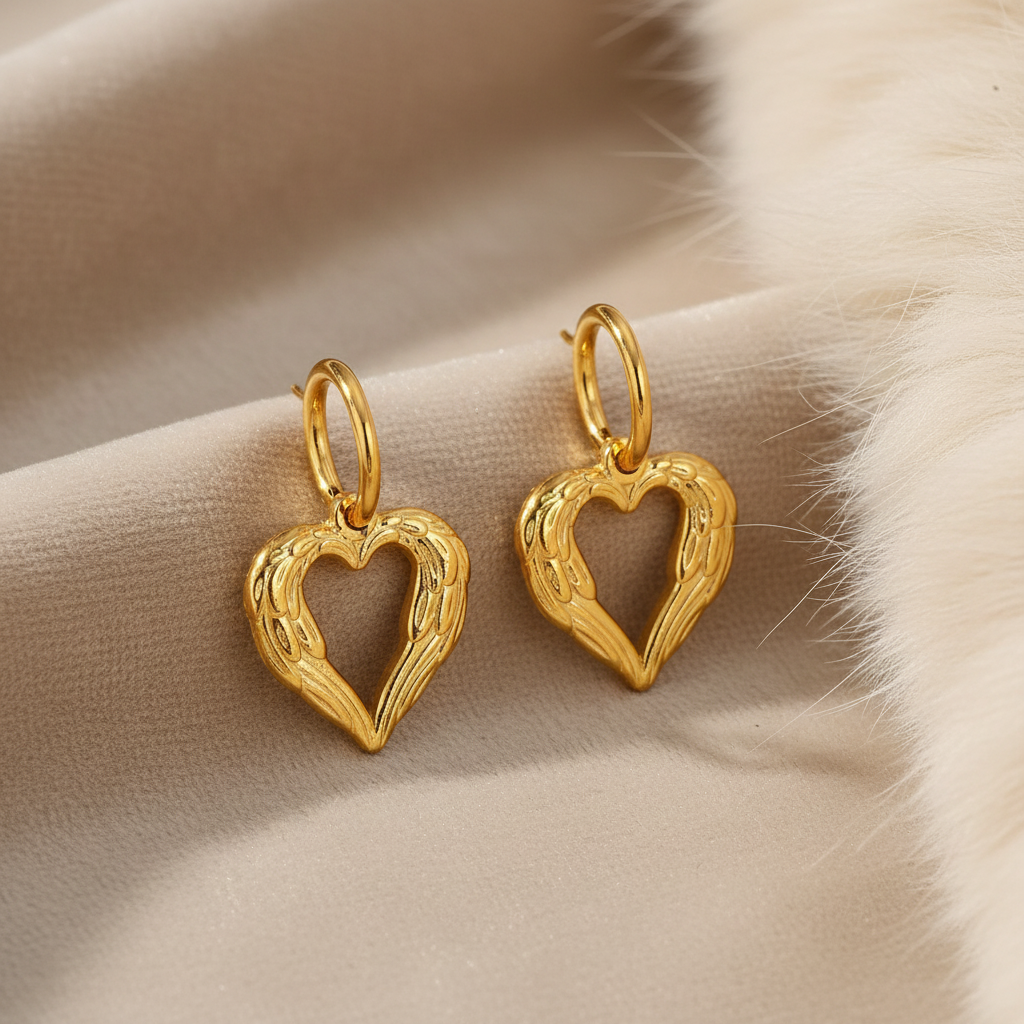 Love Heart Hoop Earring