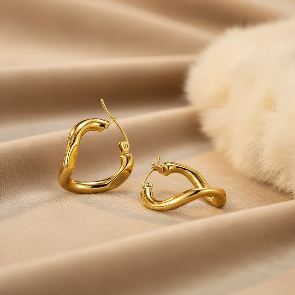 Chunky Irregular Hoop Earring