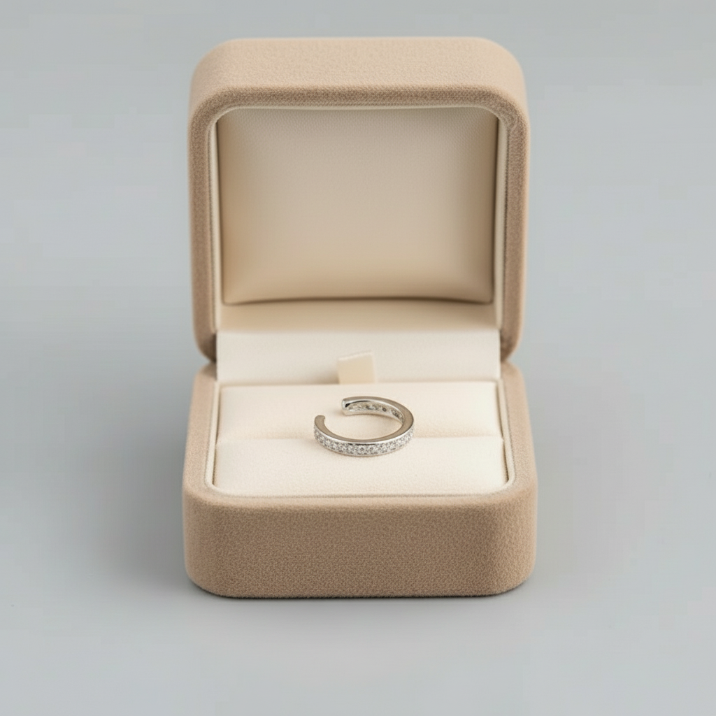 Crystal Curve Ear Cuff