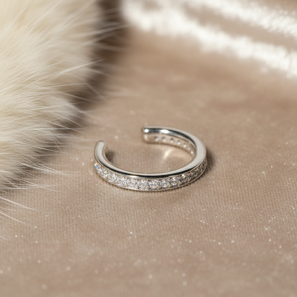 Crystal Curve Ear Cuff