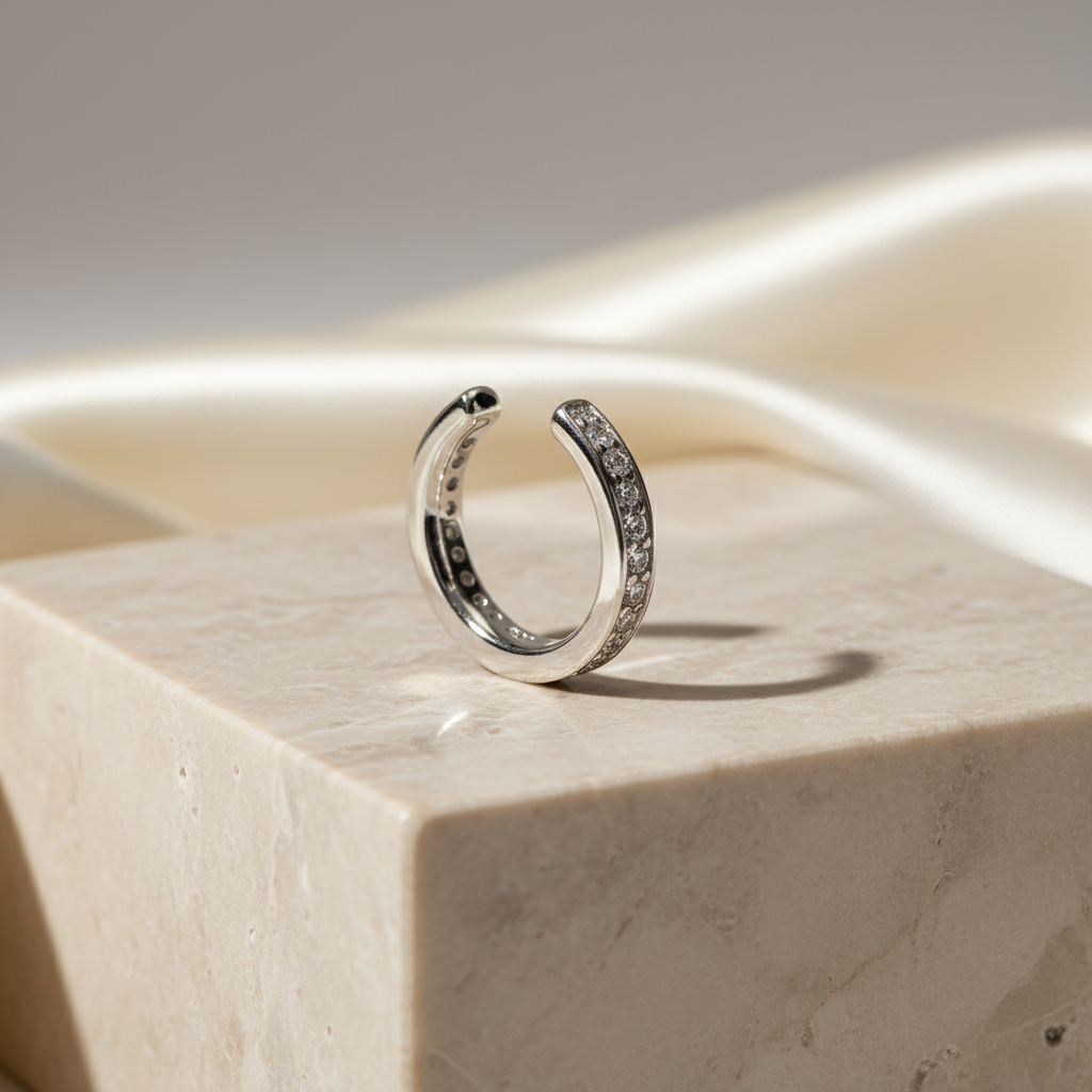 Crystal Curve Ear Cuff