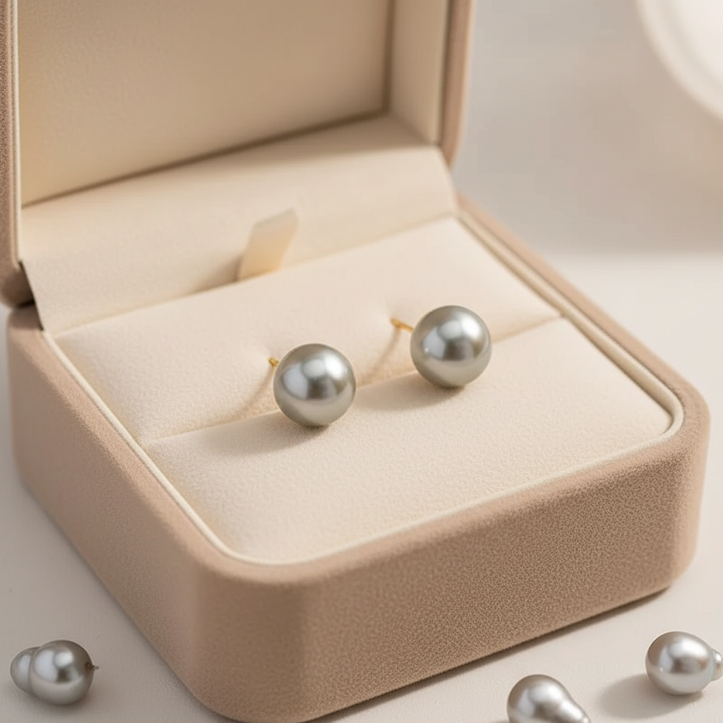 Mist Pearl Studs
